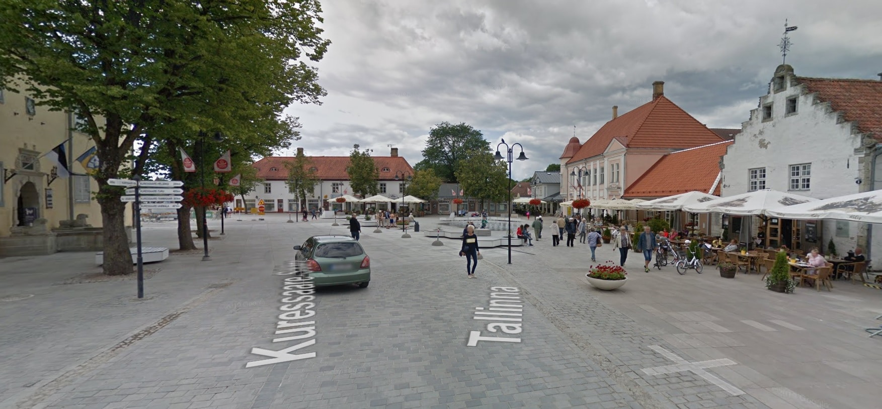 Kuressaare Estland autoluwe binnenstad